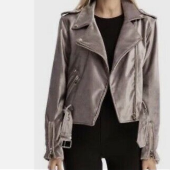 Walter Baker Violet Velvet Jacket - Picture 2 of 8